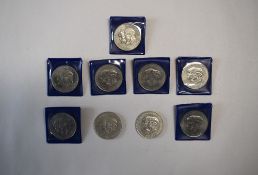 Nine 1981 Royal Wedding Commemorative Crowns