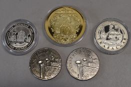 Two Queen Elizabeth II Commemorative Five Pounds Crowns 2005 Battle Of Trafalgar and 2005