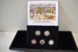 A Westminster Mint 2021 Limited Edition Silver Proof Fifty Pence Set, Mr Benn, all five coins with