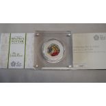 Royal Mint Silver Proof 50p Beatrix Potter Mr Jeremy Fisher 2017, Limited Edition 15601/40000 with