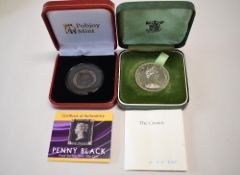 Pobjoy Mint 2020 Penny Black 180th Anniversary 50p Silver Proof 8.00 grams Issued Gibralter in