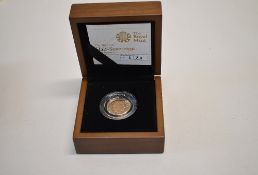 Gold Proof Half Sovereign Queen Elizabeth II 2010 Royal Mint, Limited Edition 0180/2500 in plastic