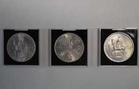 Three 1953 Coronation Crowns boxed