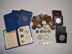 Five Pre 1920 Silver Threepences, Two Festival Of Britain Commemorative Crowns in Case, Four sets