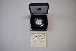 Royal Mint 50p Silver Proof Council of European Community Ministers And Completion Of The Single