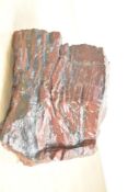 A Jasper / Iron Ore (red) from British Steel's mine in Wadi Sawawin, Northern Saudi Arabia, h14cm