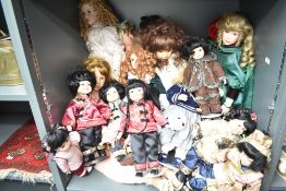 A quantity of Leonardo porcelain dolls, to include Ming Lee and Hai Ling ect