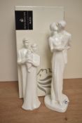 Two Royal Doulton bone china Images Series figure groups 'Family' and 'Happy Anniversary' HN 3254,