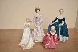 Three Royal Doulton bone china figurines comprising 'Goody Two Shoes' HN 2037, 'Janine' HN 2461