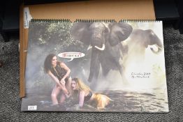 A 2009 Pirelli calendar by Peter Beard, w60cm