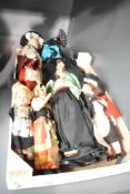 A quantity of various vintage dolls, to include a Repubblica San Marino doll, a pirate doll and a