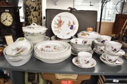A Royal Worcester 'Evesham Vale' pattern dinner service, to include tureen and soup bowls ect
