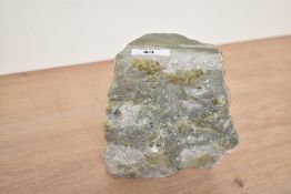 A Marble ( green ) with cut ends, the Midian region of N. Saudi Arabia, h14cm x w14cm *selling