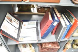 A collection of twelve mixed stamp collectors albums, including first day covers, various.