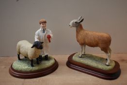 A Border Fine Arts figure group 'Winning Smile' model number B0341 by Anne Wall sold together with a