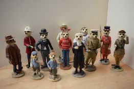 An assortment of Country Artists 'Magnificent Meerkats' to include 'Noel', 'Poirot', 'Neil' and '