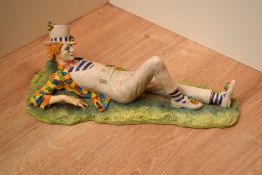 A Border Fine Arts limited edition figure 'Clown Resting' modelled by Ben Black with signature to