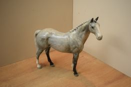 A Beswick Pottery Hunter model number H260 designed by Graham Tongue in grey gloss finish.