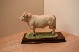 A Border Fine Arts limited edition figure 'Charolais Bull' model number L112, modelled by Ray Ayres,