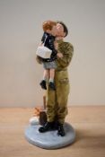 A Royal Doulton Classics limited edition bone china figure 'Farewell Daddy' HN 4363, number 712/