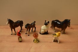 A Beswick Pottery Pony (Head Up) model number 1197 designed by Arthur Gredington in brown gloss