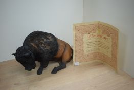 A North Light limited edition resin Bison study, designed by Alan Harmer, limited edition number