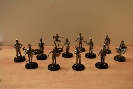 A group of thirteen Royal Hampshire celebrity miniatures including Elvis Presley, Marilyn Monroe and