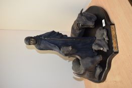 A Soul Journeys limited edition resin group 'The Gift' on large base, limited edition number 847/