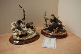 A limited edition Border Fine Arts figure group 'Low Tide High Jinks' model number B1062, modelled