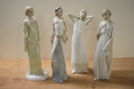 A group of four Royal Doulton bone china Reflections series figurines comprising 'Charisma' HN 3090,