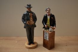 A Royal Doulton bone china collectors club exclusive figure 'The Auctioneer' HN 2988 sold together