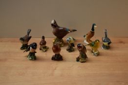A group of ten Beswick Pottery bird studies to include 'Jay' model number 2417, 'Blue-Tit' model