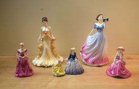 A Royal Doulton bone china figurine 'Sweet Poetry' HN 4133 complete with box sold alongside a