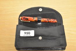 A Conway Stewart Dinkie series cartridge converter fill fountain pen in Meteor No381/017 with two