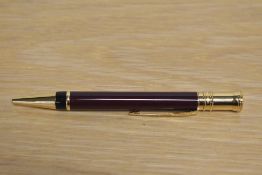 A Parker Duofold Ballpoint pen in Burgundy