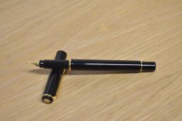 A Parker Rialto converter fill fountain pen in Laque Black