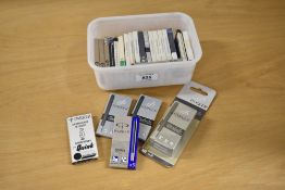 A box of Parker Quink ink cartridges various colours