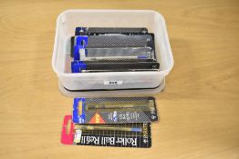 A box of 21 Parker rollerball pen refills