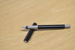 A Parker Vector converter fill fountain pen in Black having Parker nib