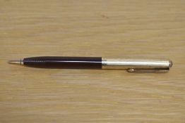 A Parker 51 Propelling pencil in Chocolate with a Gold Filled cap