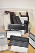 A box of various fountain pen boxes including Montblanc, Parker, Sheaffer etc