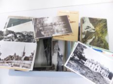 POSTCARDS GB & WORLD INCLUDING MEXICO, USA, LARGELY TOPOGRAPHICAL Approxiately 70 postcards,