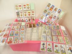 CIGARETTE CARDS LARGE COLLECTION OF SETS/PART SETS INCLUDING SILKS AND VARIOUS MANUFACTURERS