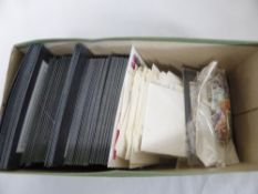 BRITISH COMMONWEALTH & CANADA MNH BY SETS IN STOCKCARDS + OTHER Old shoe box with in excess of 100