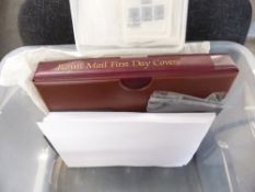 GB & WORLD COVERS AND STAMPS IN TUB Well filled stockbook with world and commonwealth material