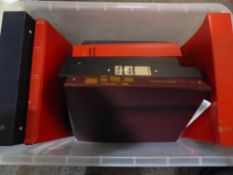 WORLDWIDE & GB COLLECTIONS IN 10 VOLUMES, ALL ERAS SEEN MINT AND USED Tub with 10 world