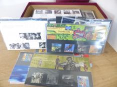 GREAT BRITAIN LATE 1990's-2000's COLLECTION OF APX 50 PRESENTATION PACKS USEFUL FACE Shoebox with in