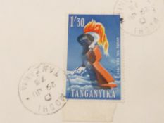 TANGANYIKA 1961 1 SHILLING 30 FREEDOM TORCH - FLAMING ARM FLAW ON COVER Flaming Arm flaw on the 1