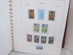 ST LUCIA 1953-78 LARGELY COMPLETE MNH COLLECTION IN KABE ALBUM Ka-Be album with leaves for the