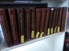 GREAT BRITAIN PRESENTATION PACKS, 1960's-2021 IN 12 ALBUMS 700+ PACKS Large GB presentation pack